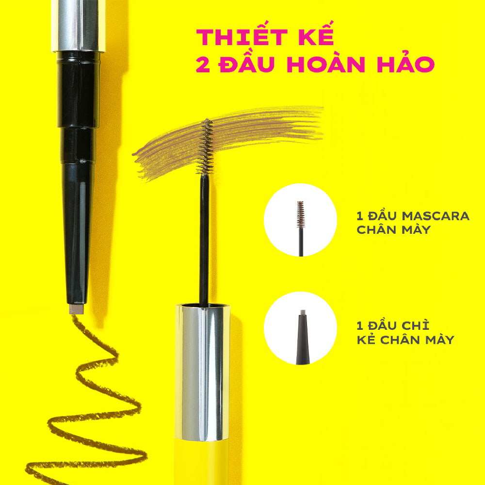 Kẻ mày Lemonade Dual Eyebrow 0.25g + 2.5g - 2