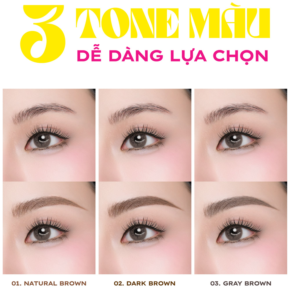 Chì Kẻ Mày 2 Đầu Lemonade Micro Eyebrow 0.1g - 1