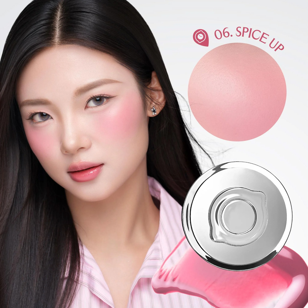 Má Hồng Dạng Phấn Nước Lemonade Mirror Mirror Blush Cushion 8g .#06 Spcice Up - Hình ảnh chính thức