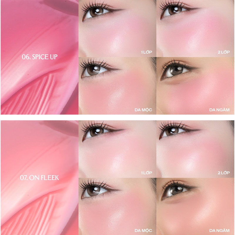 Má Hồng Dạng Phấn Nước Lemonade Mirror Mirror Blush Cushion 8g .#07 On Fleek - Hình ảnh chính thức