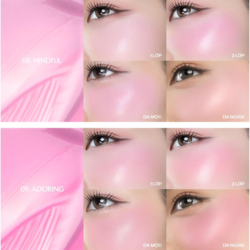Má Hồng Dạng Phấn Nước Lemonade Mirror Mirror Blush Cushion 8g .#08 Mindful - Hình ảnh chính thức