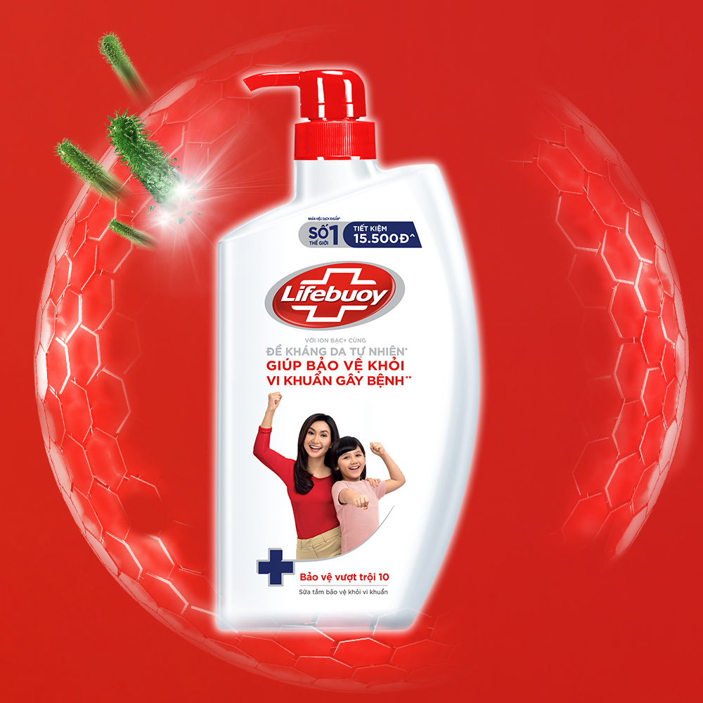 Lifebuoy Shower Gel Clean Protection 10 