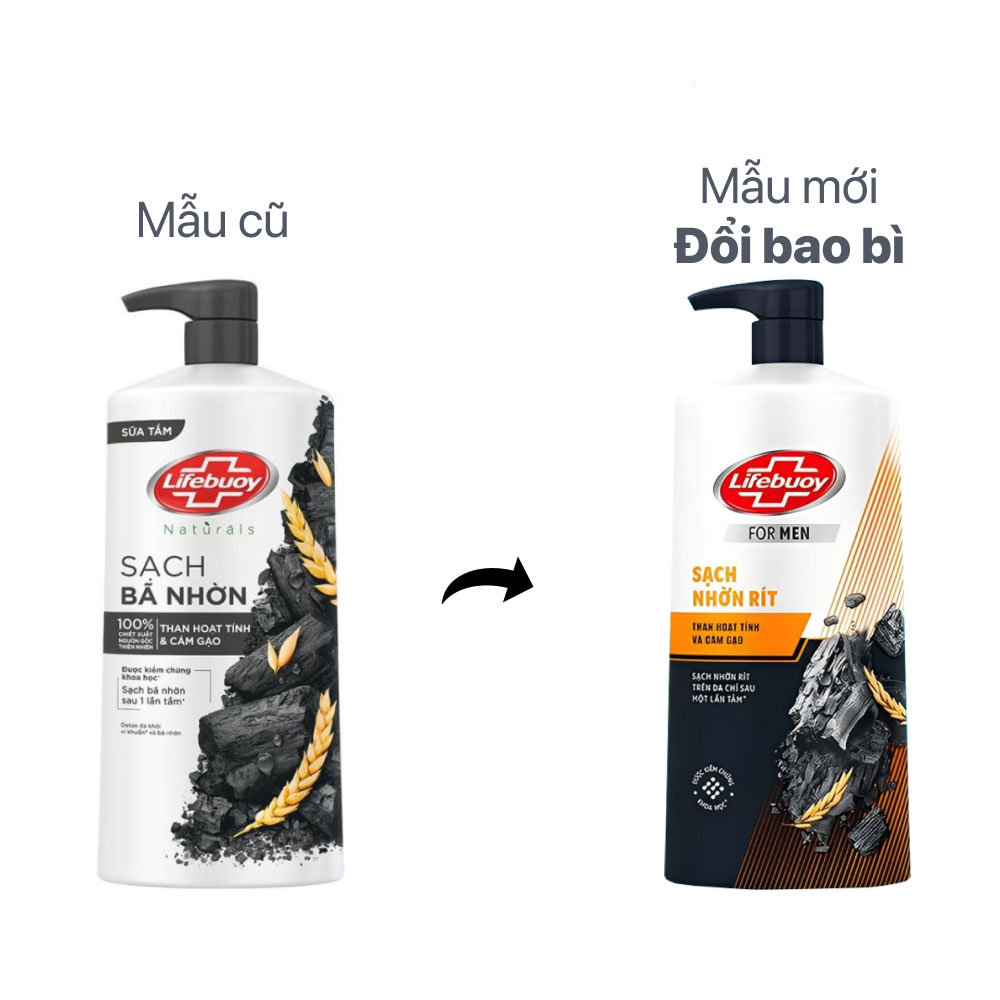 Lifebuoy Charcoal & Rice Shower Gel 800g Lifebuoy Charcoal & Rice Shower Gel 800g - 1