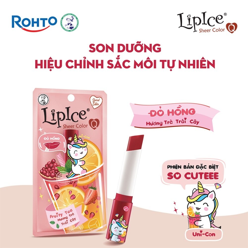 Son Dưỡng Có Màu Lipice Sheer Color Q 2.4g .#Fruity Tea Hương Trái Cây - Hình ảnh chính thức
