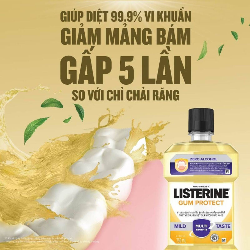 Listerine Gum Care Herbal Ginger Zero Alcohol