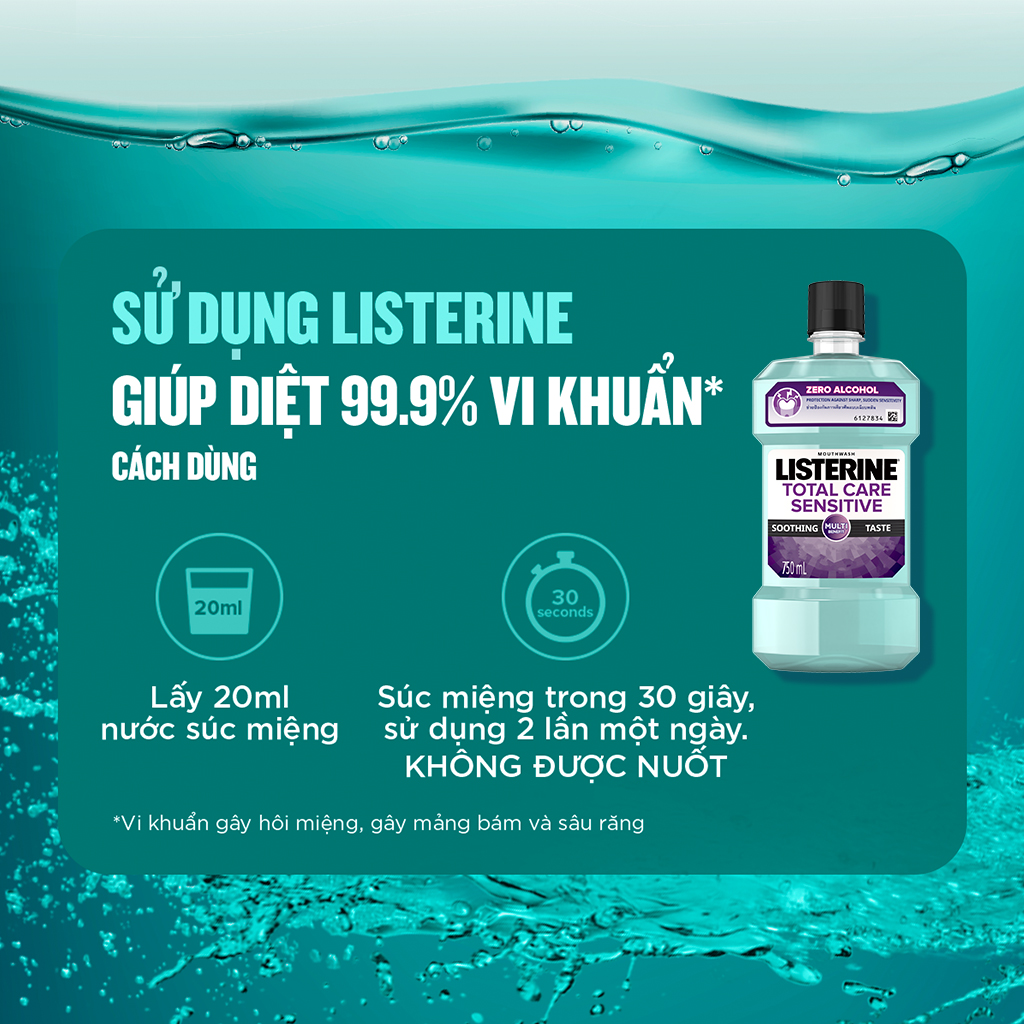 Listerine Mouthwash Total Care Sensitive