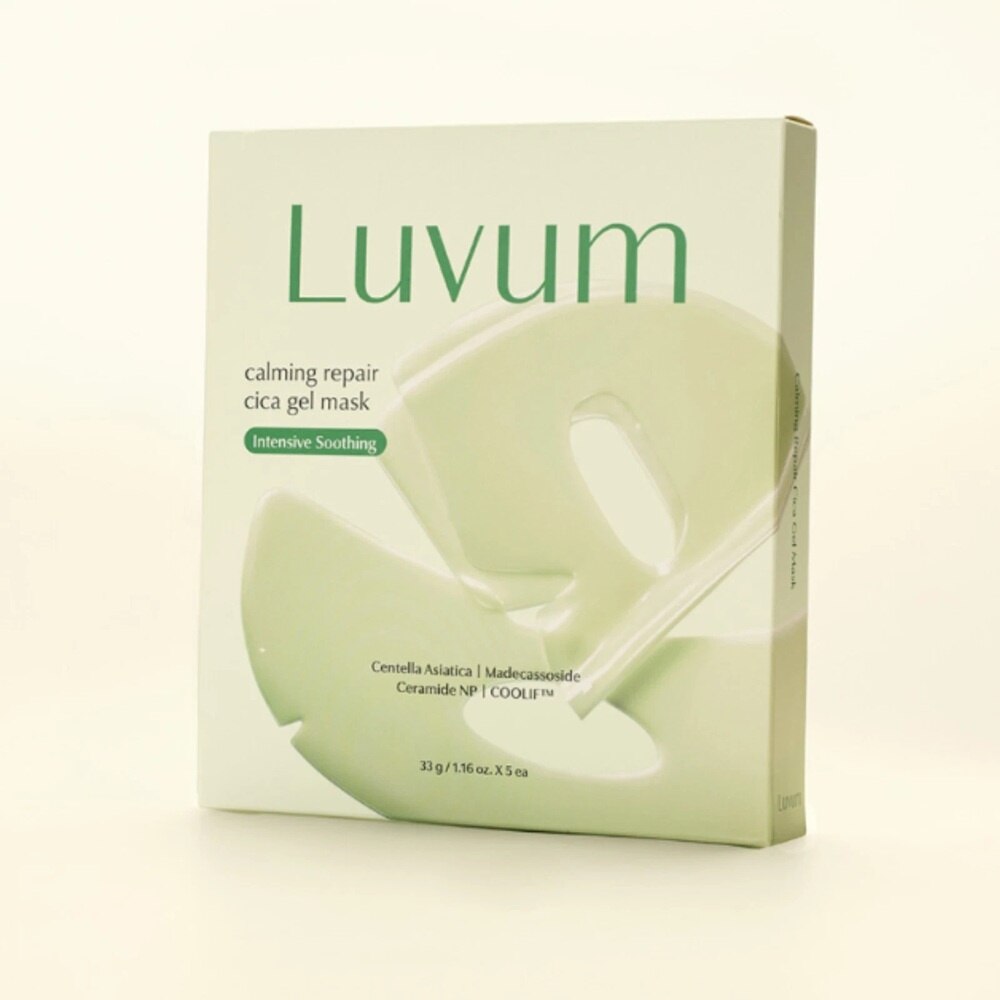 Hộp Mặt Nạ Luvum Calming Repair Cica Gel Mask 33g x 5pcs