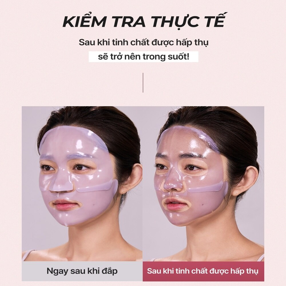 Hộp Mặt Nạ Luvum Slow Aging Phyto Collagen Gel Mask 38g x 5pcs - cấp ẩm, làm mềm, mịn da, hỗ trợ chống lão hóa Hộp Mặt Nạ Luvum Slow Aging Phyto Collagen Gel Mask 38g x 5pcs