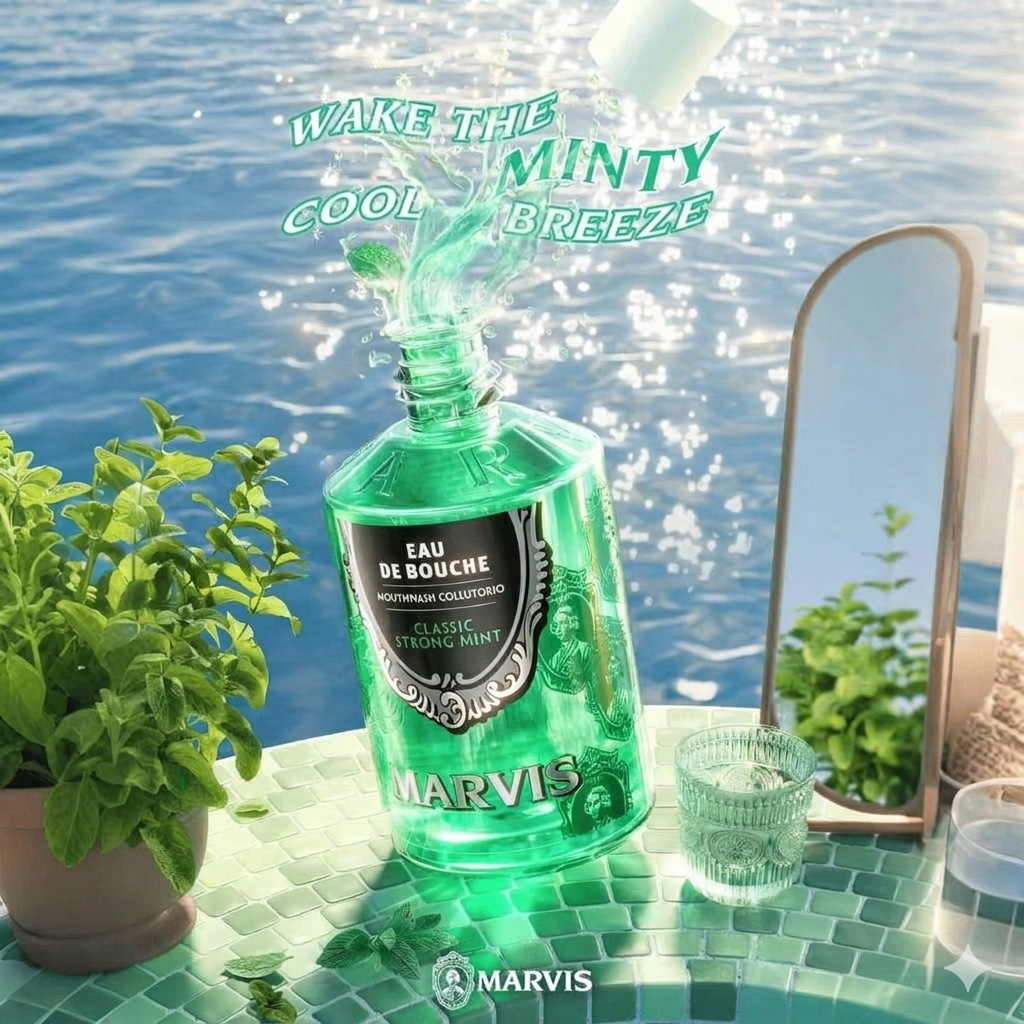 Marvis Mouthwash Strong Mint 400ml