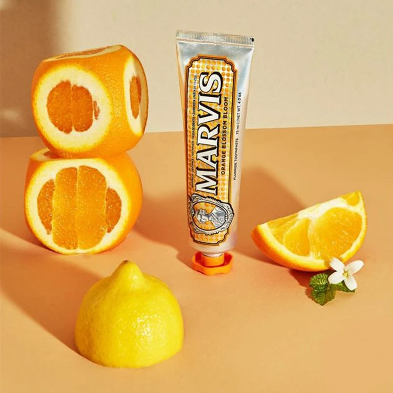 Kem Đánh Răng Marvis Orange Blossom Bloom 75ml với mùi hương cam quýt ngọt ngào Kem Đánh Răng Marvis Orange Blossom Bloom 75ml - 2