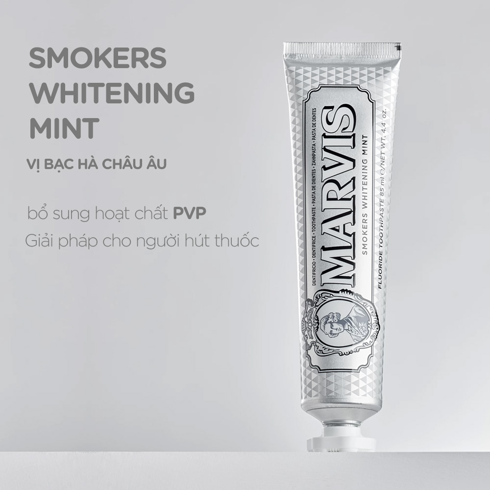 Kem Đánh Răng Marvis Smokers Whitening Mint 85ml - 1