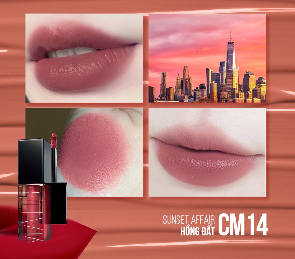 Maybelline New York Sensational Cushion Mattes Lipstick CM14 Sunset Affair