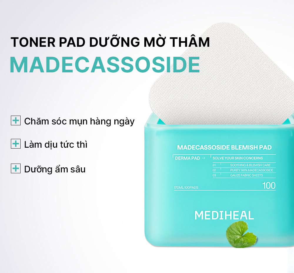 Toner Pad Mediheal Madecassoside Blemish Pad 100 Pads
