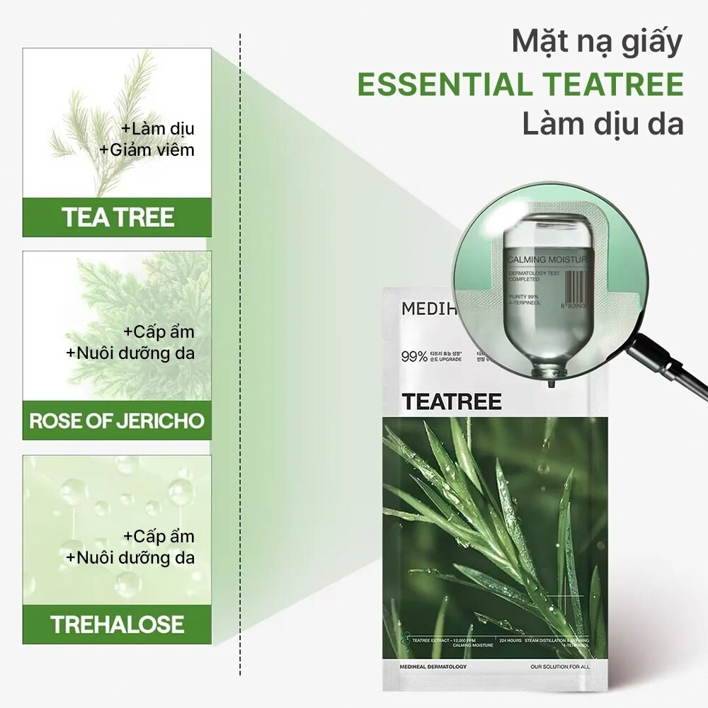 Mediheal Teatree Essential Mask Calming Moisture 24ml