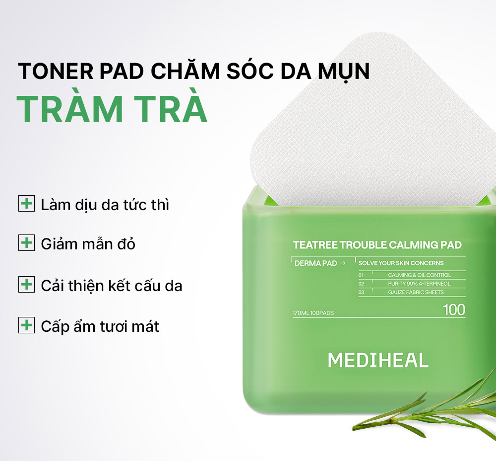 Toner Pad Mediheal Tea Tree Trouble Calming Pad 100 Pads 