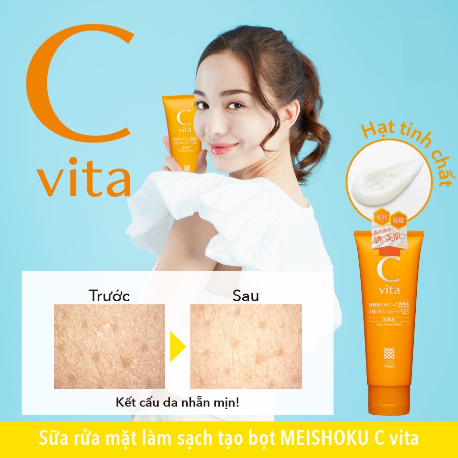 Meishoku C Vita Clear Facial Wash 100g