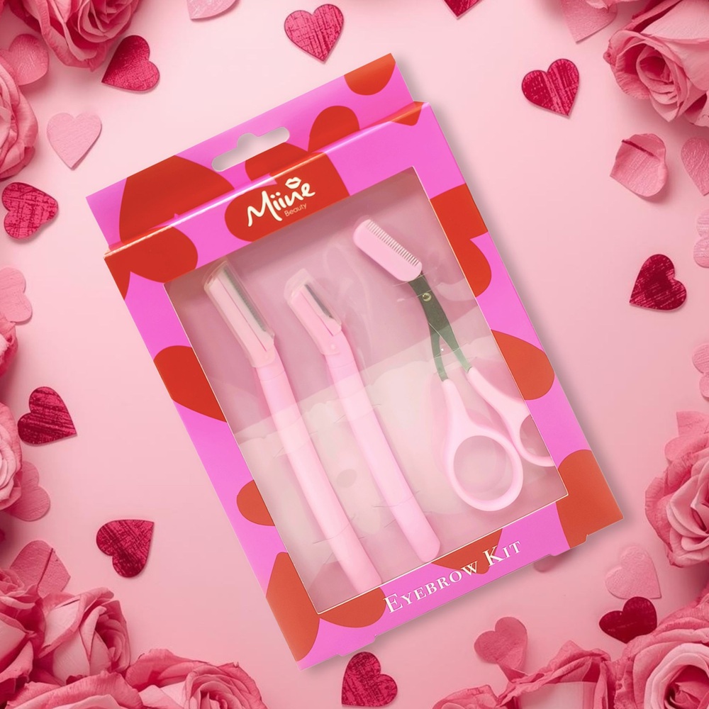 Bộ Dụng Cụ Tỉa Lông Mày Miine Eyebrow 3 Cái - 1
