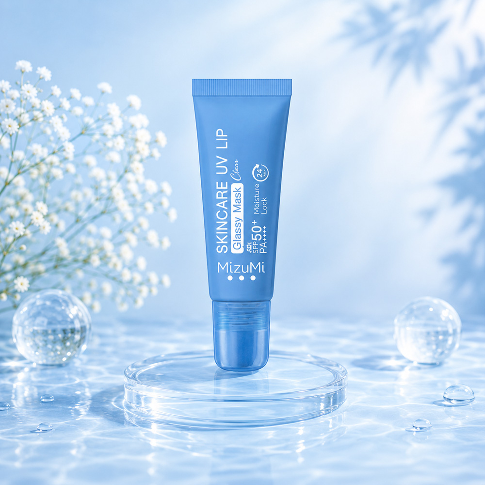 Mặt Nạ Môi Chống Nắng MizuMi Skincare UV Lip Glassy Mask Clear SPF50+ PA++++ 8ml