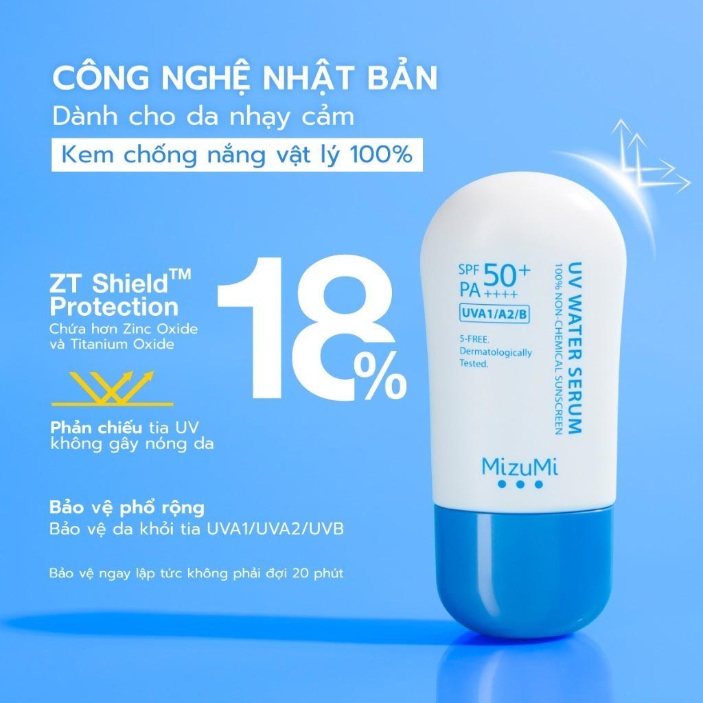 Kem Chống Nắng MizuMi UV Water Serum SPF50+ PA++++ 40g - 1