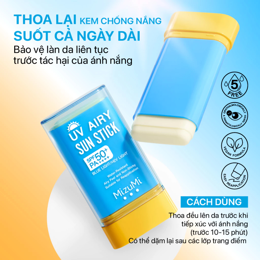 Sáp Chống Nắng MizuMi UV Airy Sun Stick SPF50+ PA++++ 20g