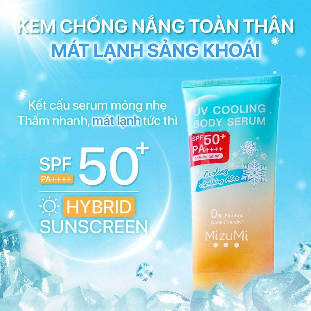Kem Chống Nắng MizuMi UV Cooling Body Serum SPF50+ PA++++ 165ml