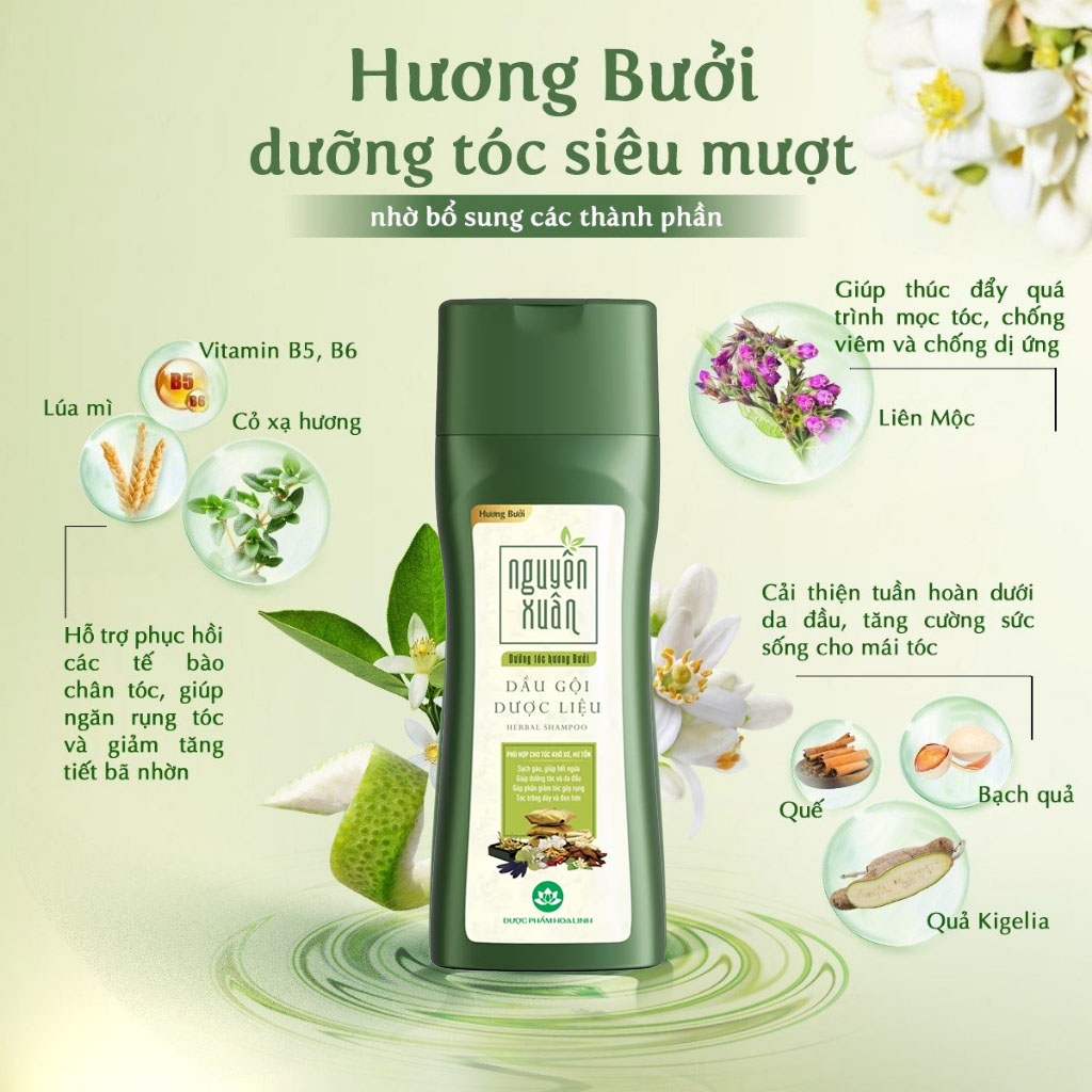 Dầu Gội Dược Liệu Nguyên Xuân Hương Bưởi 250ml - 1