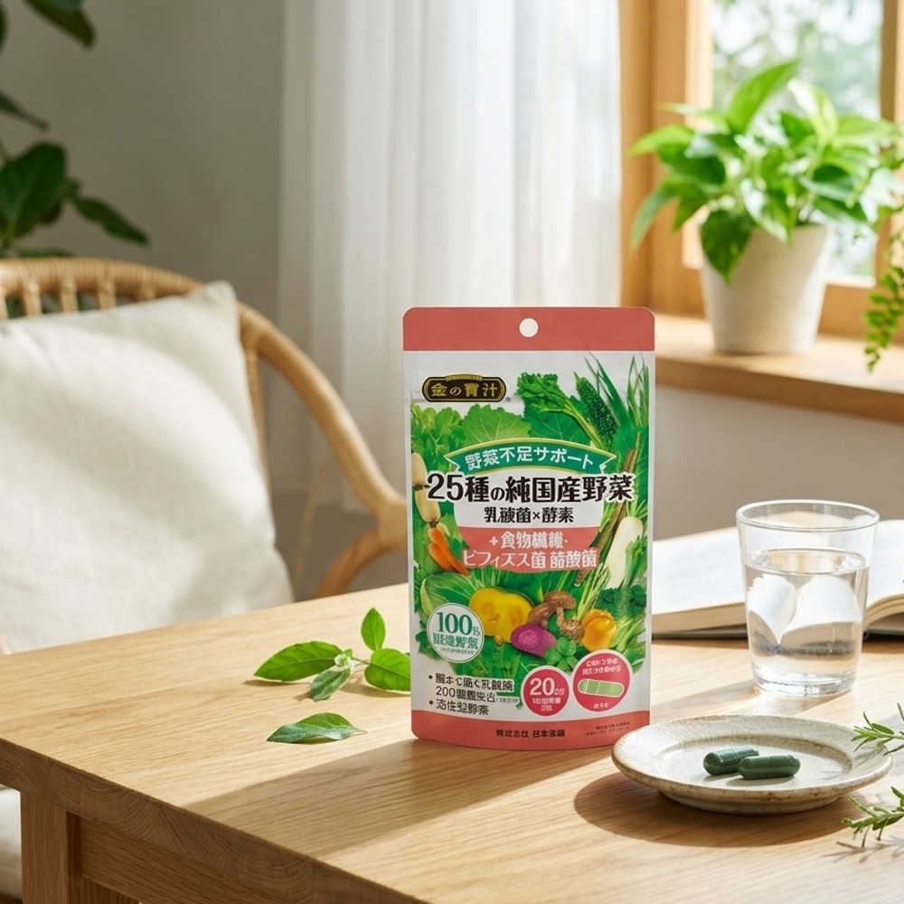 Nihon Yakken 25 Vegetable Probiotics&Butyric Acid 60s - Phù hợp với: Viên uống cung cấp dưỡng chất từ 25 loại rau củ trồng tại Nhật Bản, phù hợp với người có khẩu phần ăn ít rau xanh. Nihon-Yakken-25-Vegetable-Probiotics-Butyric-Acid-60s-2