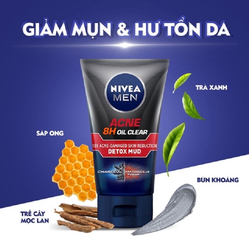 Nivea Men Oil Control Cooling Mud Foam 100g