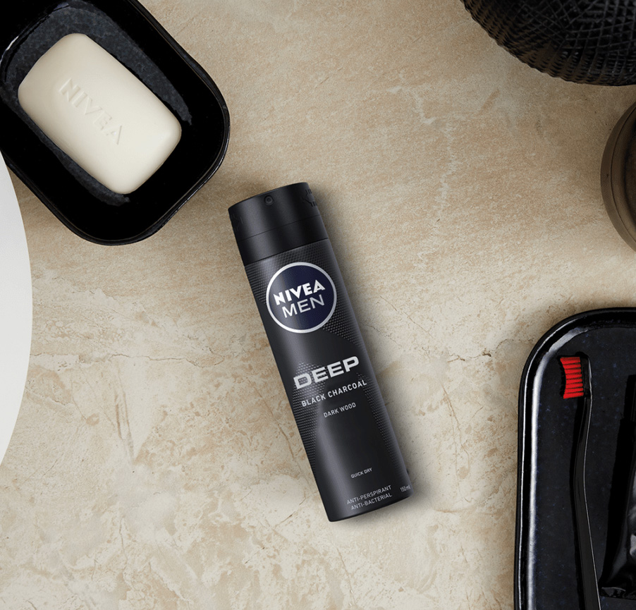 Nivea Men Deep Dry & Clean Feel Spray 150ml