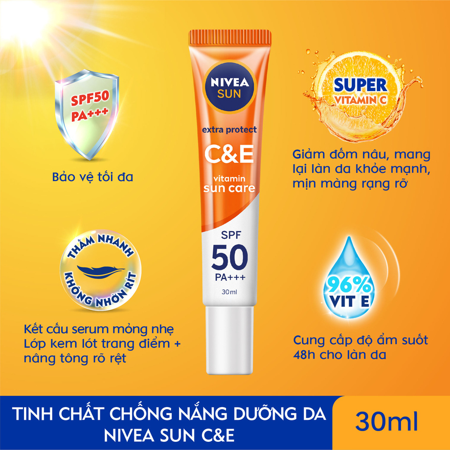 Serum Chống Nắng Nivea Sun Vitamin C&E SPF50 PA+++