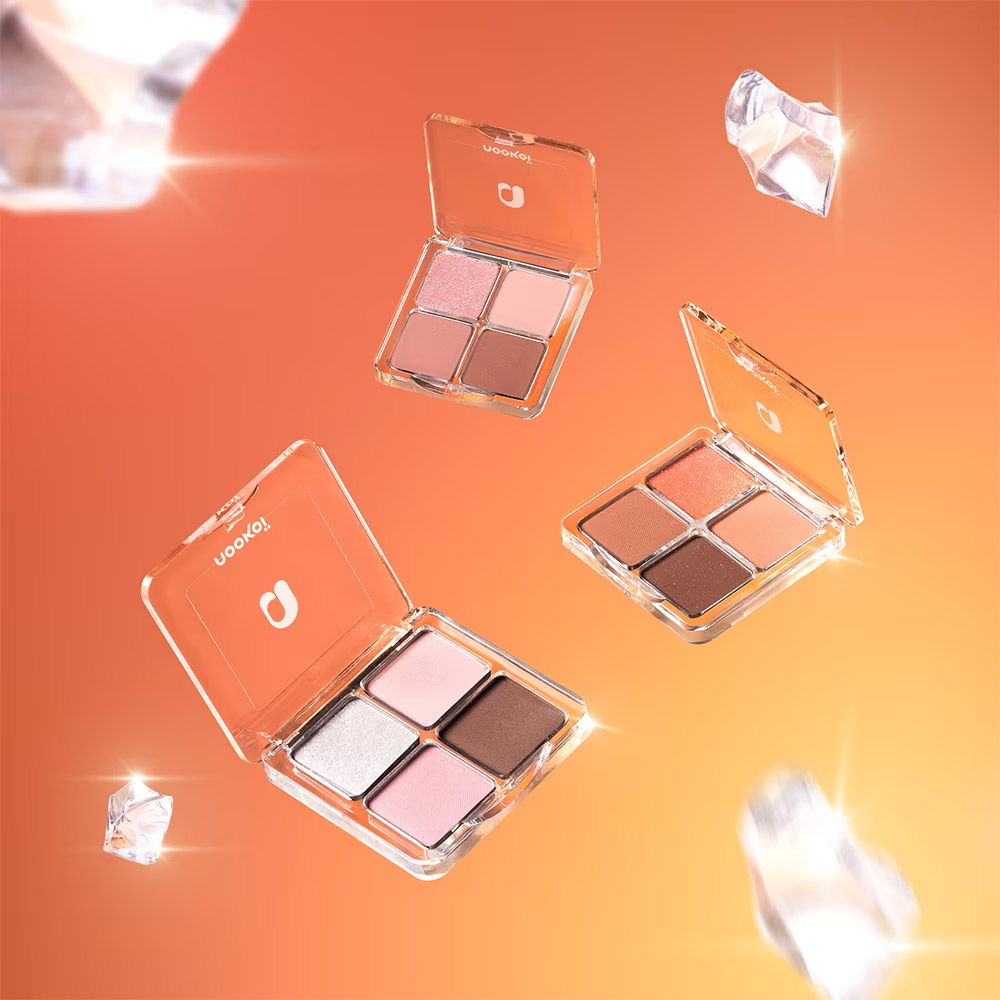 Phấn Mắt 4 Màu Nookoi Just Me Eyeshadow 8g .#ES03 Rosy Mist - Hình ảnh chính thức