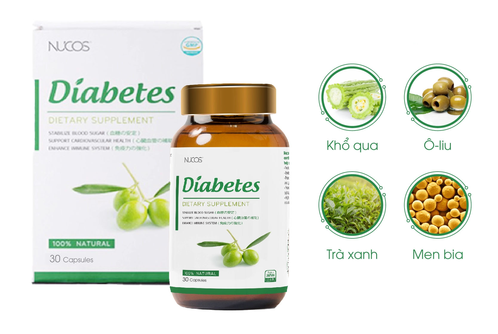 Nucos Diabetes Blood Sugar Balance 30 Tablets