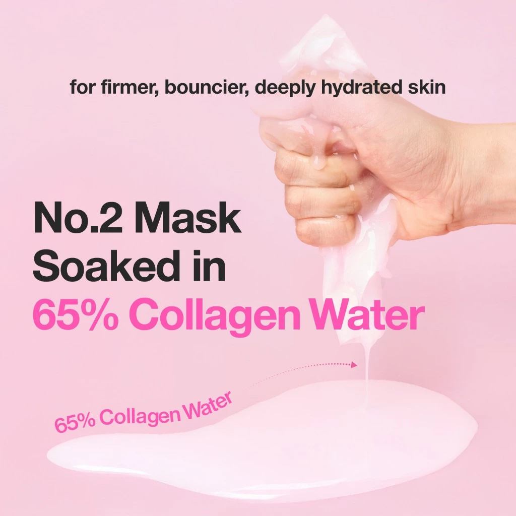 Mặt Nạ Cấp Ẩm Numbuzin No.2 Rose PDRN Collagen Plumping Sheet Mask 33ml