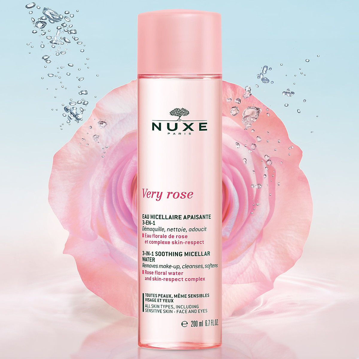 Nuxe Very Rose 3in1 Soothing Micellar Water 200ml - 1