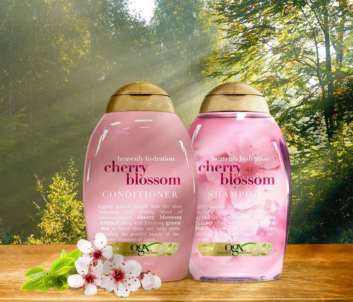 OGX Heavenly Hydration + Cherry Blossom Shampoo