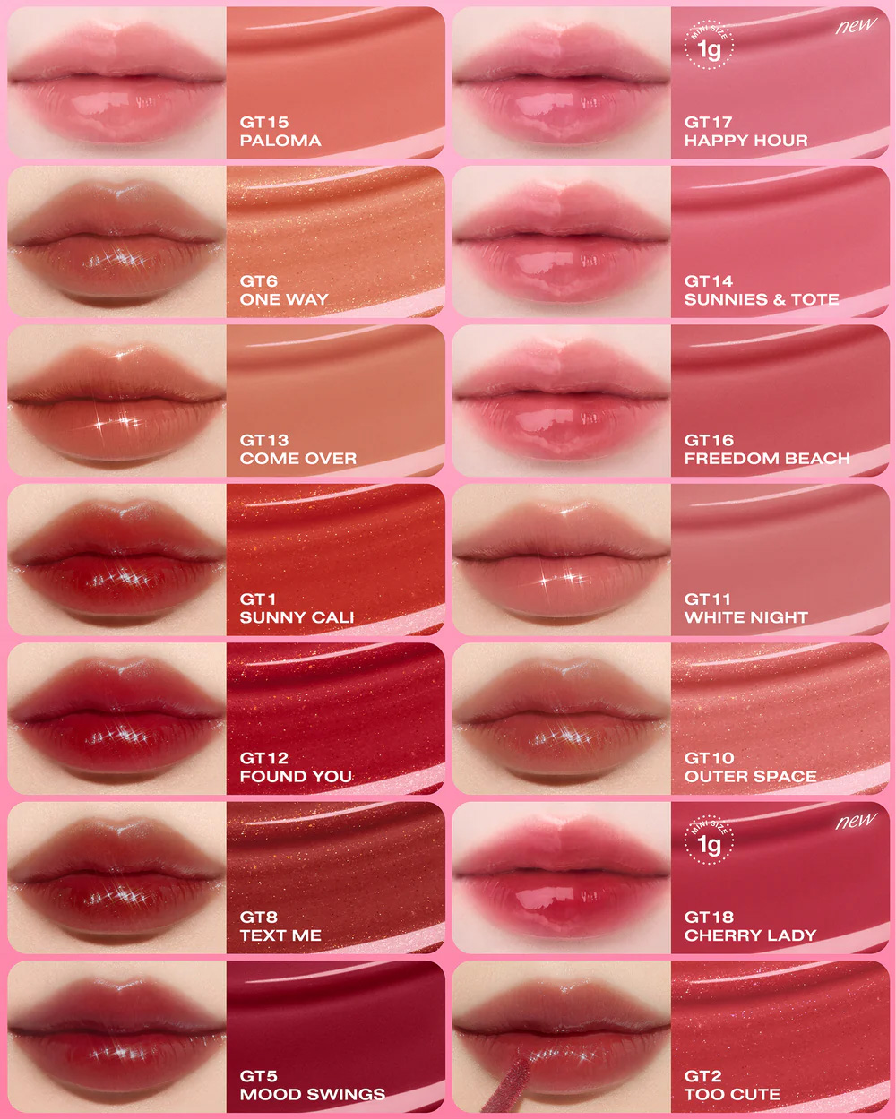 Son Bóng Ofélia Lolli Glow Tint .#GT18 Cherry Lady - 1