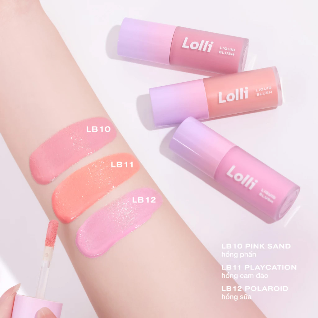 Kem Má Hồng Ofélia Lolli Liquid Blush 4.3g .#LB11 Playcation - 2