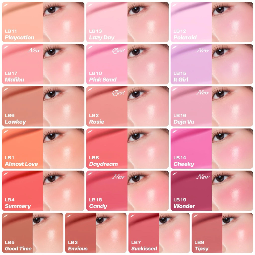 Kem Má Hồng Ofélia Lolli Liquid Blush 4.6g .#LB16 Deja Vu
