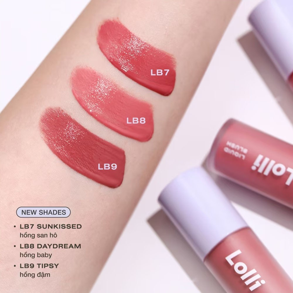Kem Má Hồng Ofélia Lolli Liquid Blush 4.3g .#LB8 Daydream - 2