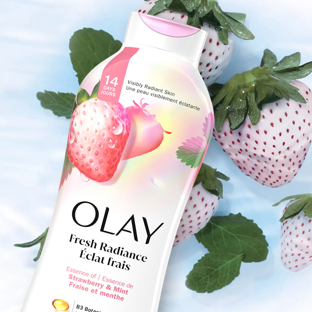 Sữa Tắm Dưỡng Ẩm Olay Fresh Outlast White Strawberry & Mint Body Wash 650ml - 2