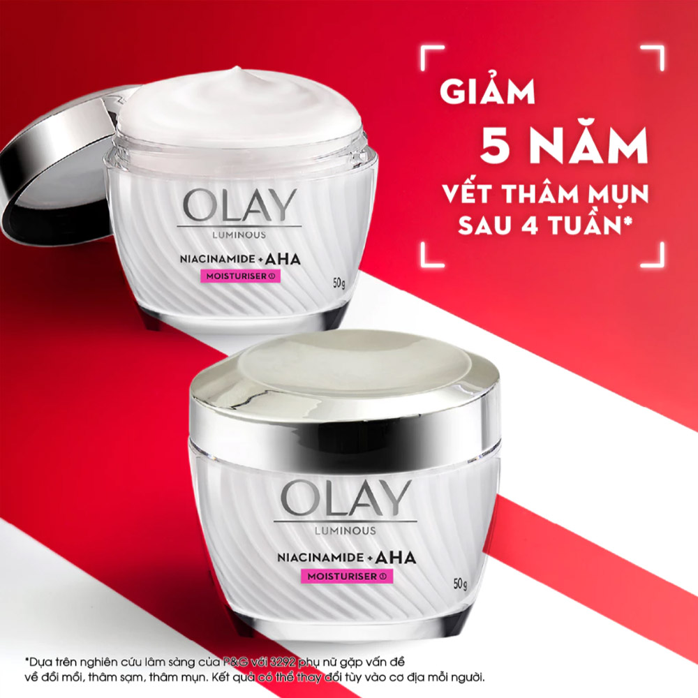 Kem Dưỡng Olay Luminous Niacinamide + AHA Moisturiser 50g - 2