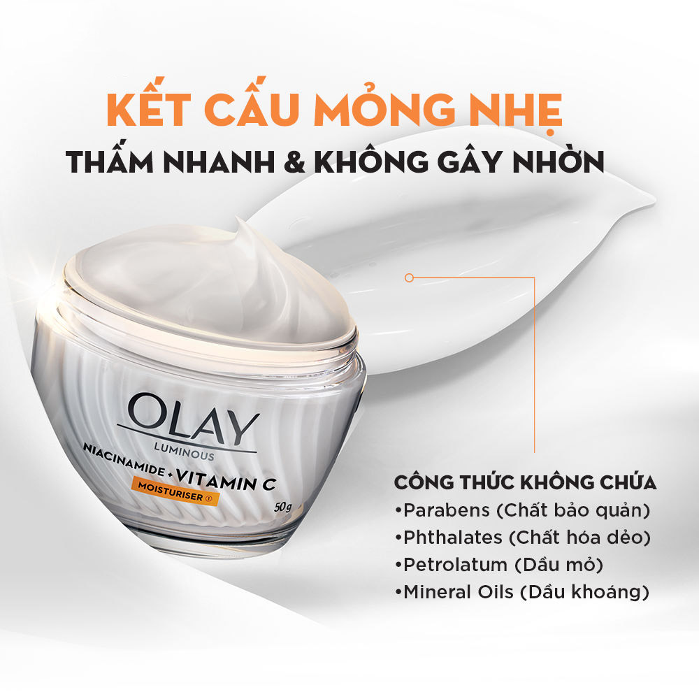 Kem Dưỡng Trắng Da Olay Luminous Niacinamide + Vitamin C 50g - 1