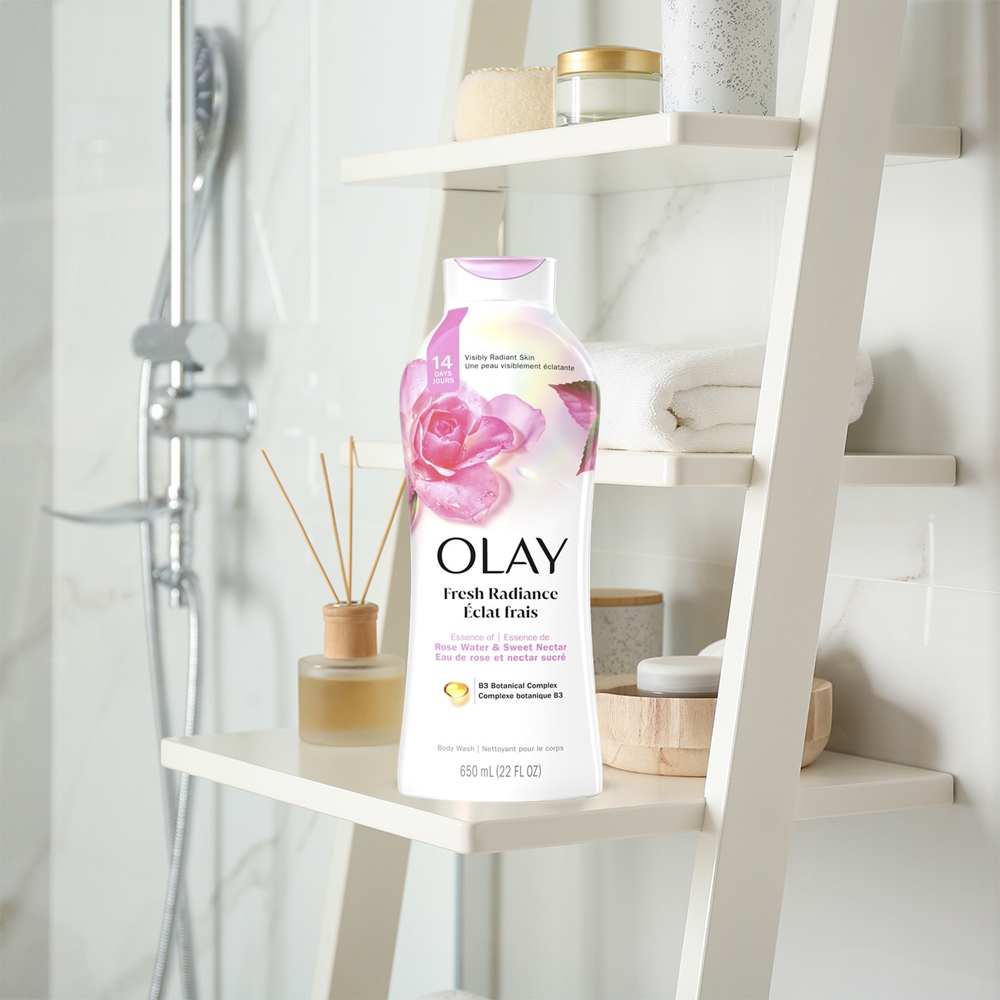 Sữa Tắm Olay Fresh Outlast Notes Of Rose Water & Sweet Nectar Body Wash Hương Hoa Hồng - 1