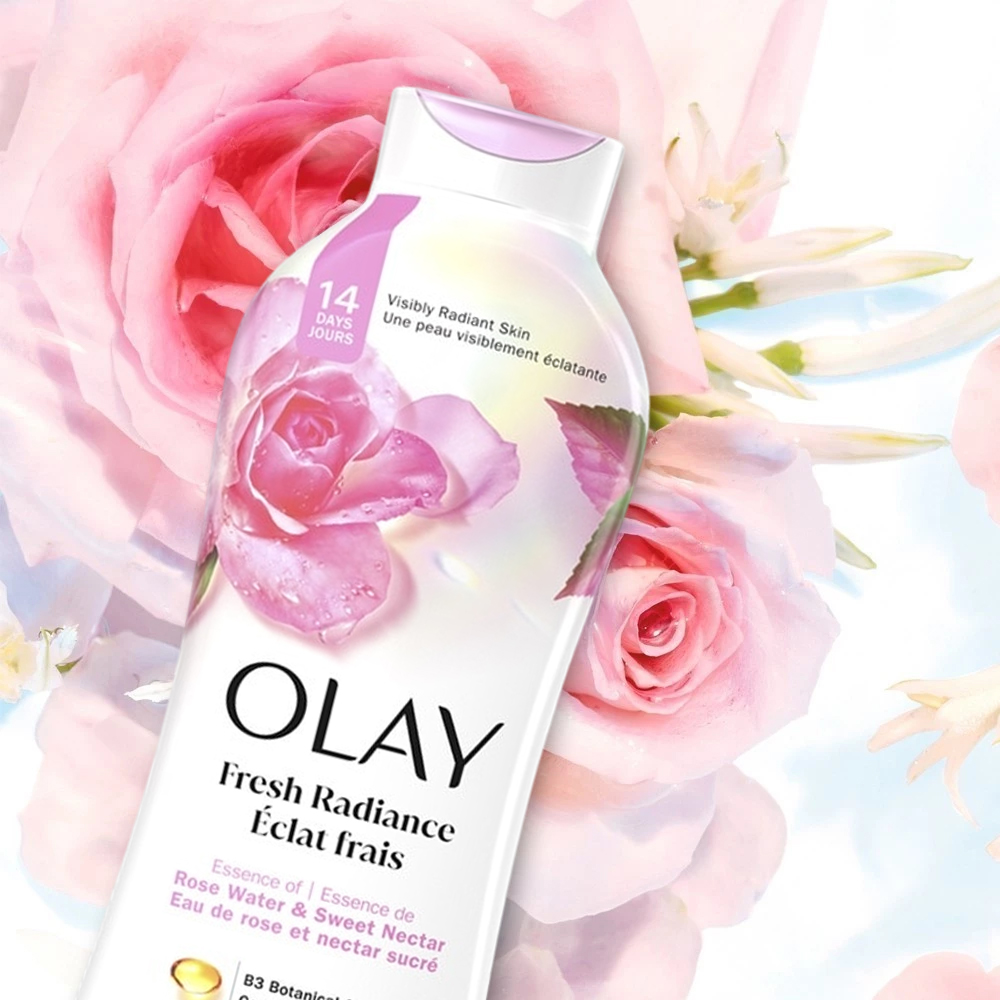 Sữa Tắm Olay Fresh Outlast Notes Of Rose Water & Sweet Nectar Body Wash Hương Hoa Hồng - 2