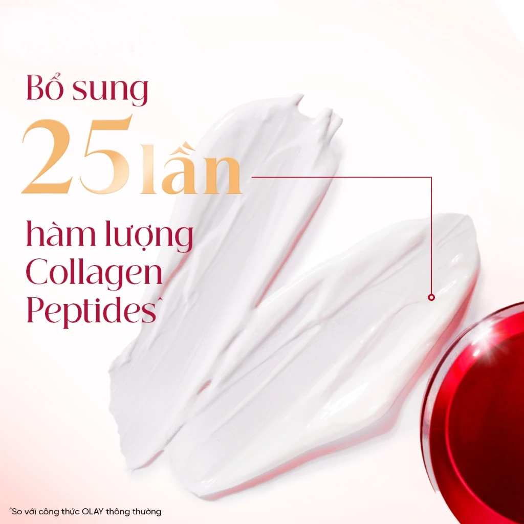 Kem Olay Regenerist Super Collagen Peptides Soft Moisturiser 45g hình 1