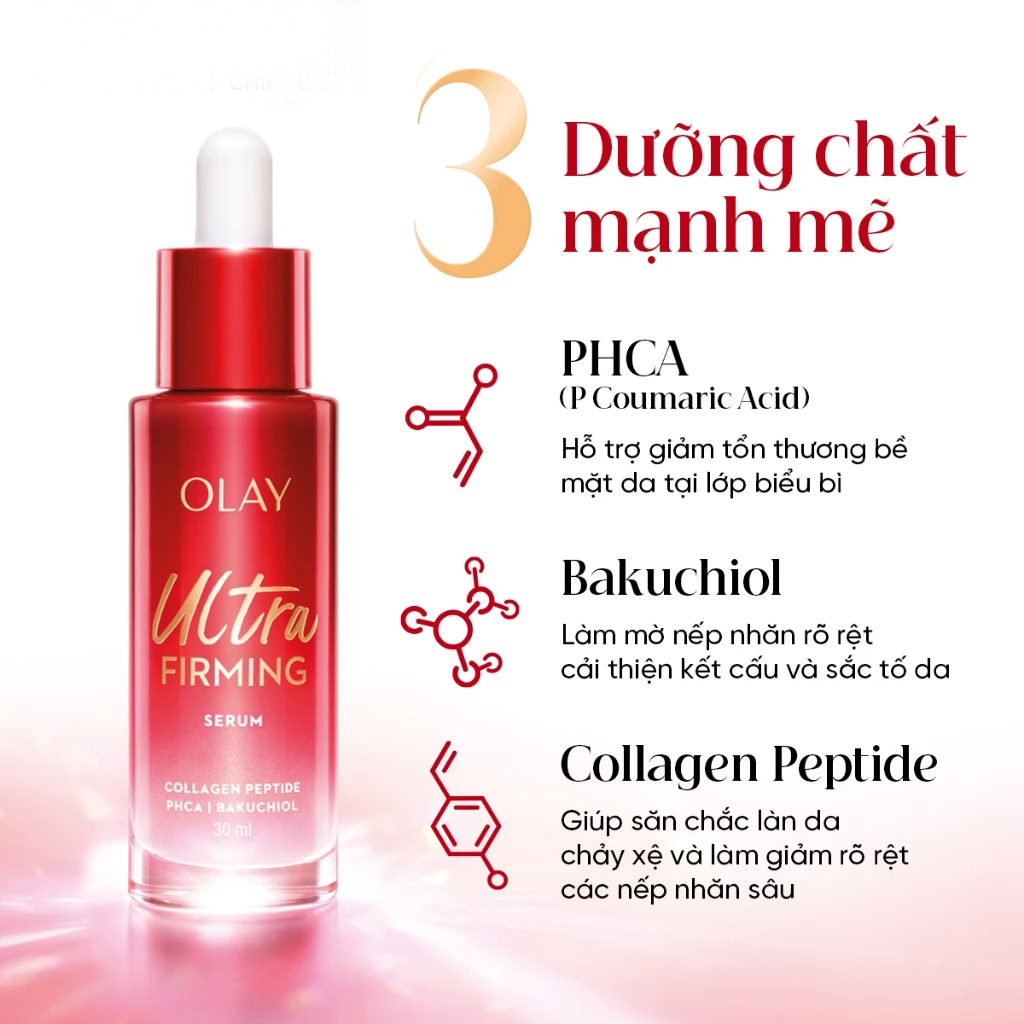 Olay Ultra Firming Serum 30ml thẩm thấu nhanh không nhờn rít