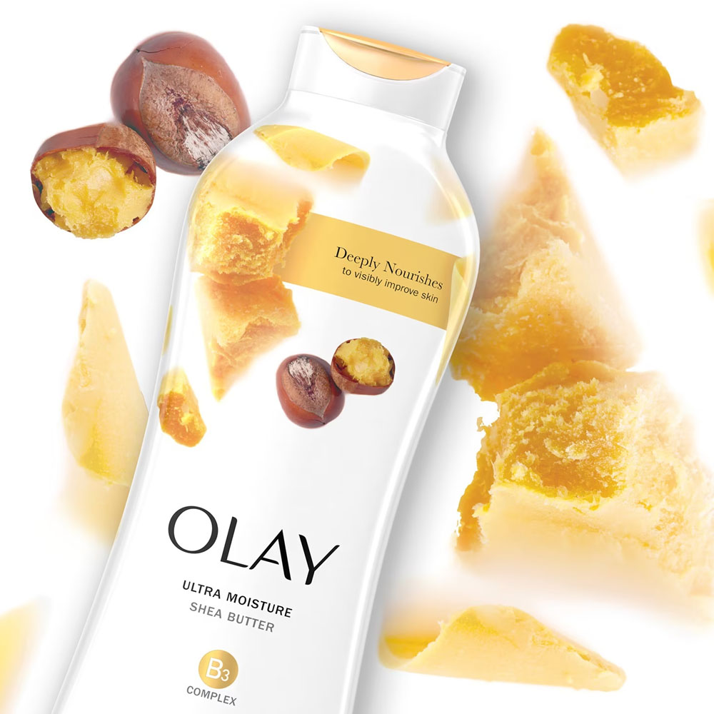 Sữa Tắm Olay Ultra Moisture Shea Butter Lock-in-Moisture Bơ Hạt Mỡ Dưỡng Ẩm 650ml - 1