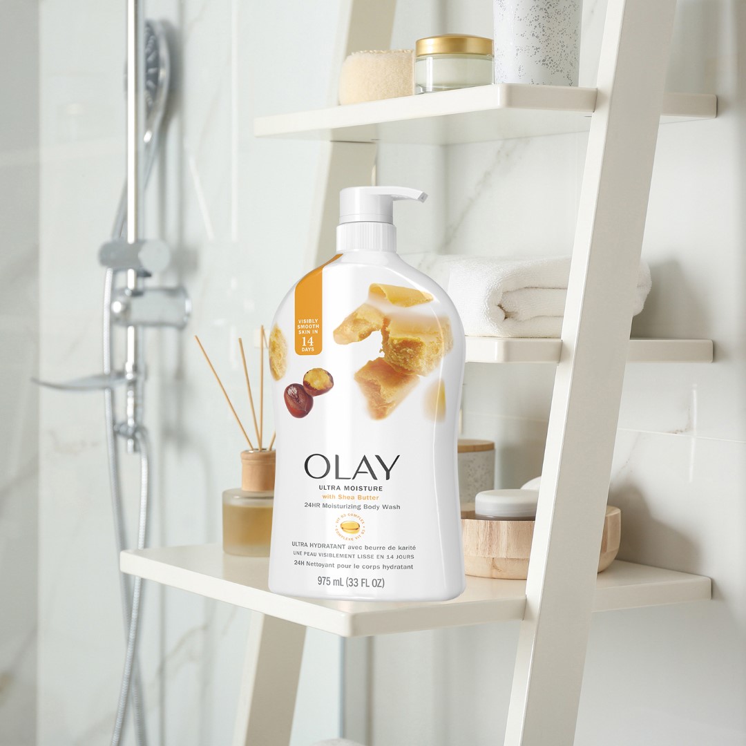 Sữa Tắm Dưỡng Ẩm Bơ Hạt Mỡ Olay Ultra Moisture Shea Butter 975ml - 2