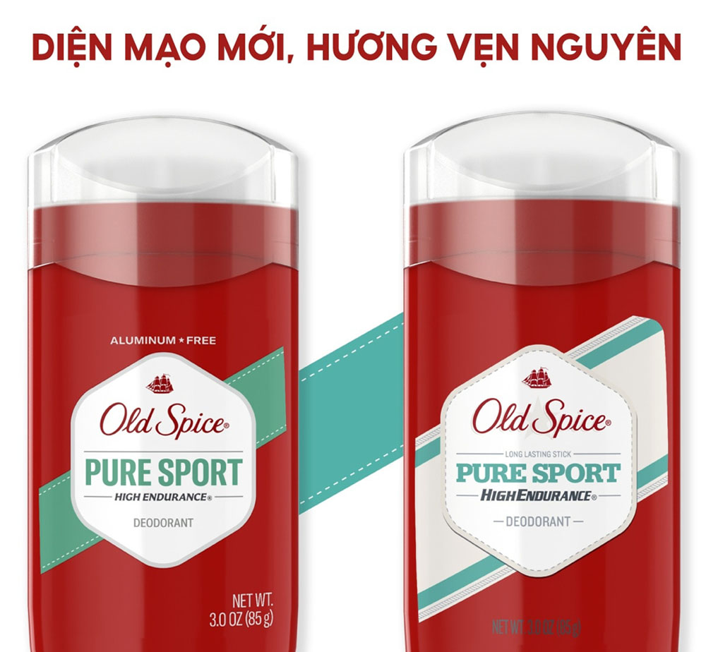 Sáp Khử Mùi Old Spice Pure Sport High Endurance Dành Cho Nam Giới Chơi Thể Thao Và Vận Động 85g