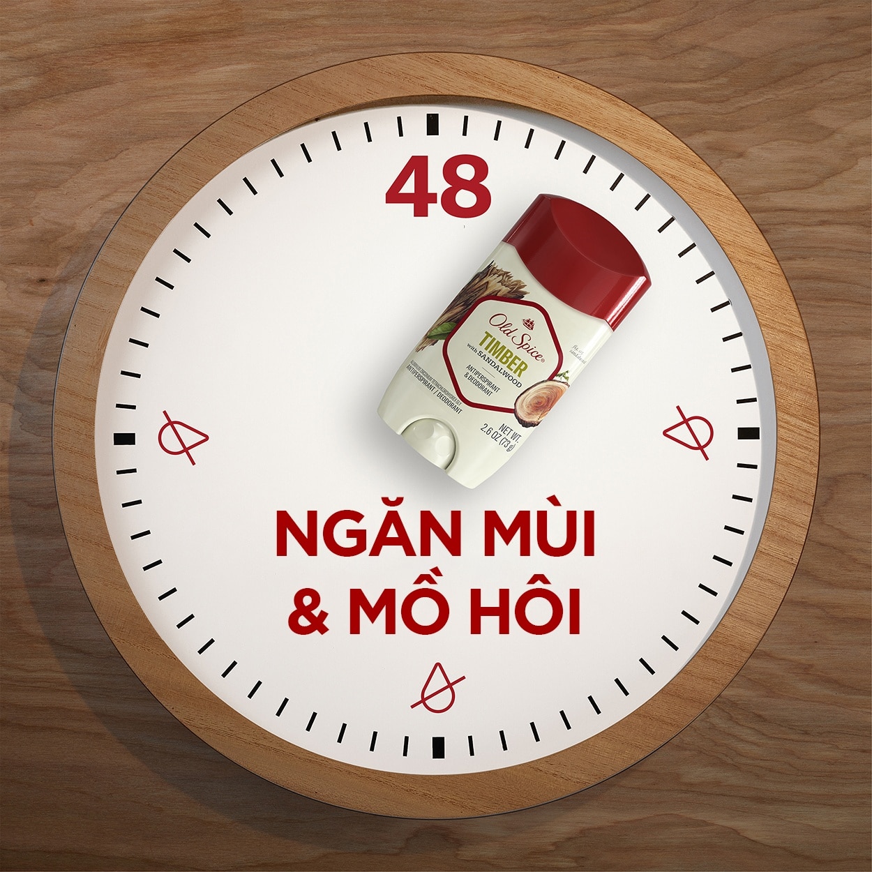 Sáp Khử Mùi Old Spice Timber Hương Gỗ Đàn Hương 73g - 1